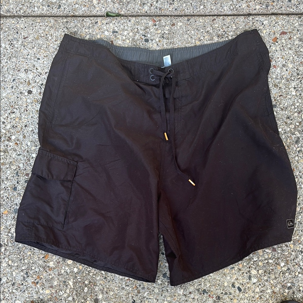 Black Board Shorts Bathing suit elastic back